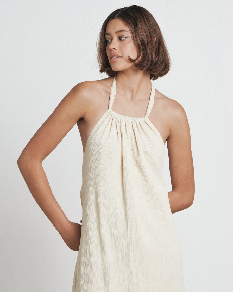 Women BARE by Charlie Holiday | The Crinkle Halter Dress