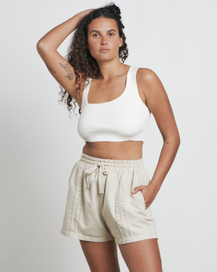 Women BARE by Charlie Holiday Knits | The Asymetrical Crop Top