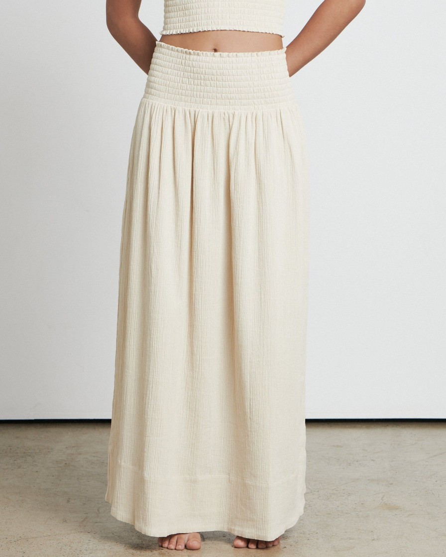 Women BARE by Charlie Holiday Skirts | The Crinkle Maxi Skirt