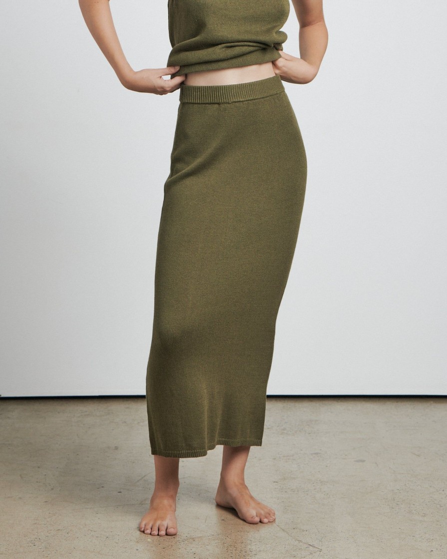 Women BARE by Charlie Holiday Skirts | The Knitted Midi Skirt