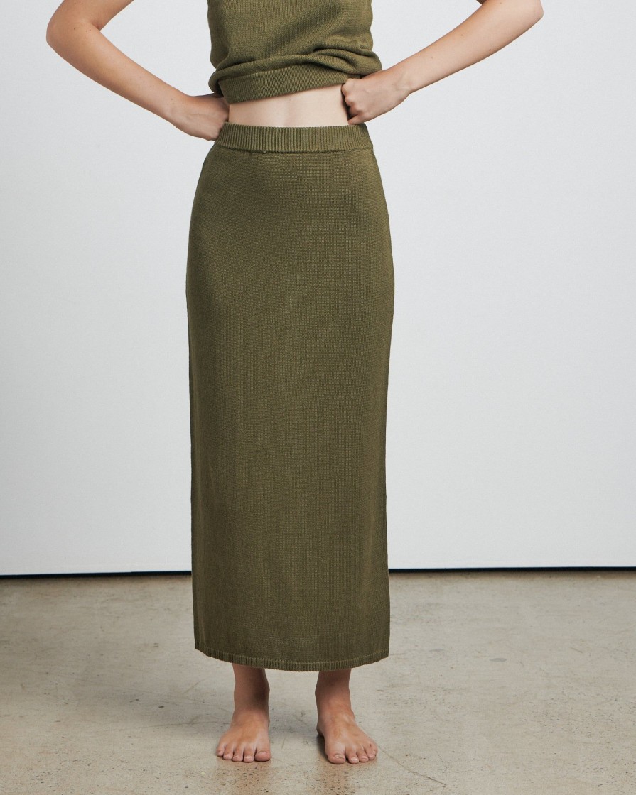 Women BARE by Charlie Holiday Skirts | The Knitted Midi Skirt